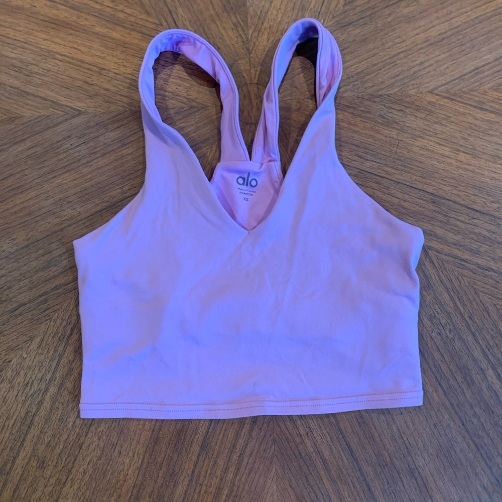 ALO Yoga Purple Racerback Sports Tank